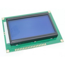 GRAPHIC LCD 128 X 64 DOTS C/W BLUE BACKLIGHT FOR ARDUINO OR RASPBERRY PI